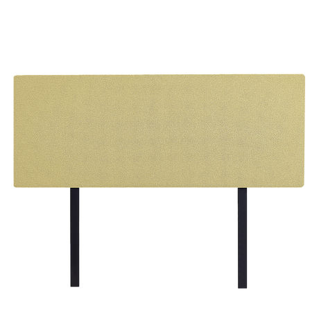 Linen Fabric Queen Bed Deluxe Headboard Bedhead - Sulfur Yellow