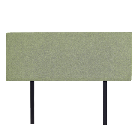 Linen Fabric Queen Bed Deluxe Headboard Bedhead - Olive Green