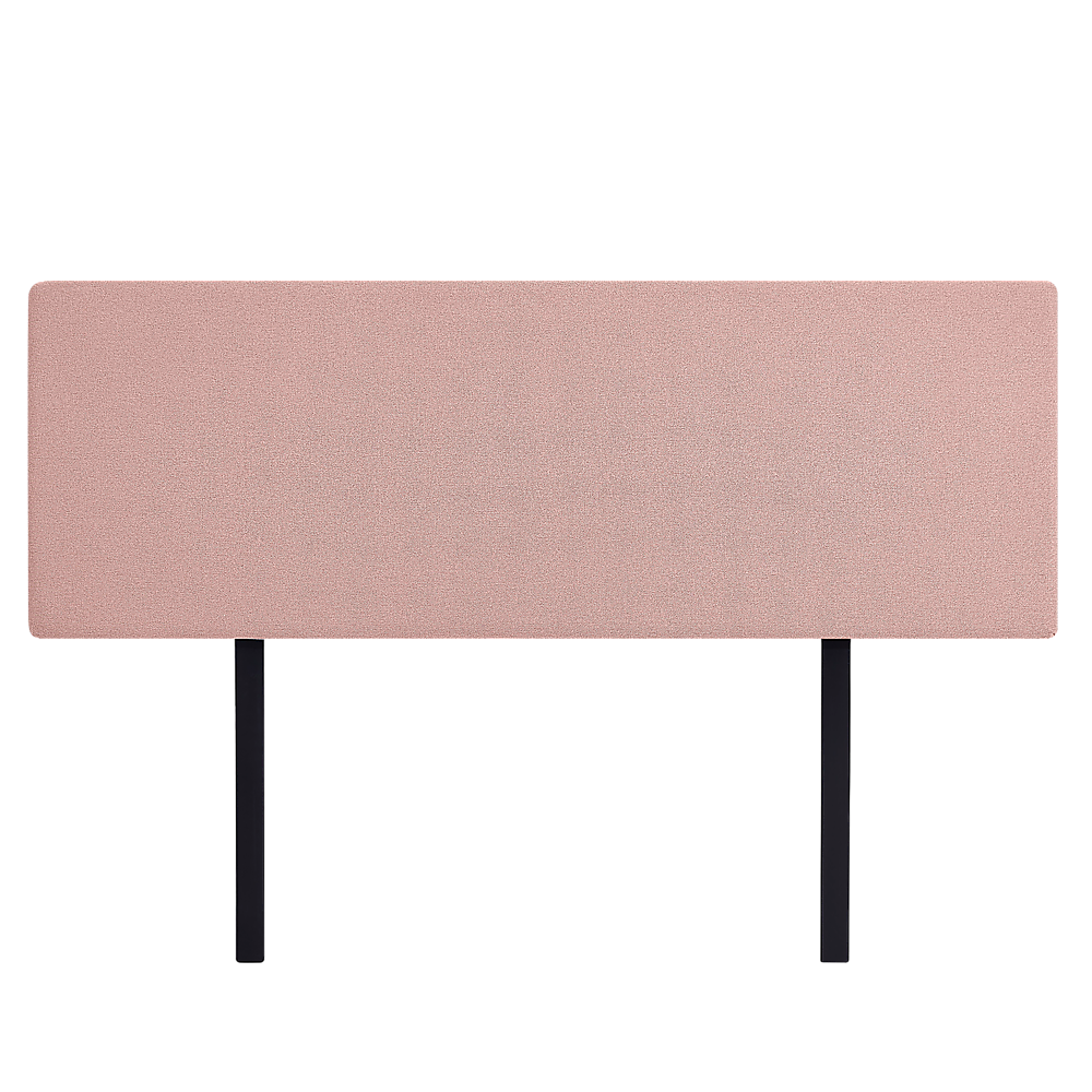 Linen Fabric King Bed Deluxe Headboard Bedhead - Pale Pink