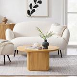 Ember Round Column Coffee Table in Natural
