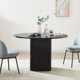 Kate 4 Seater Black Column Dining Table