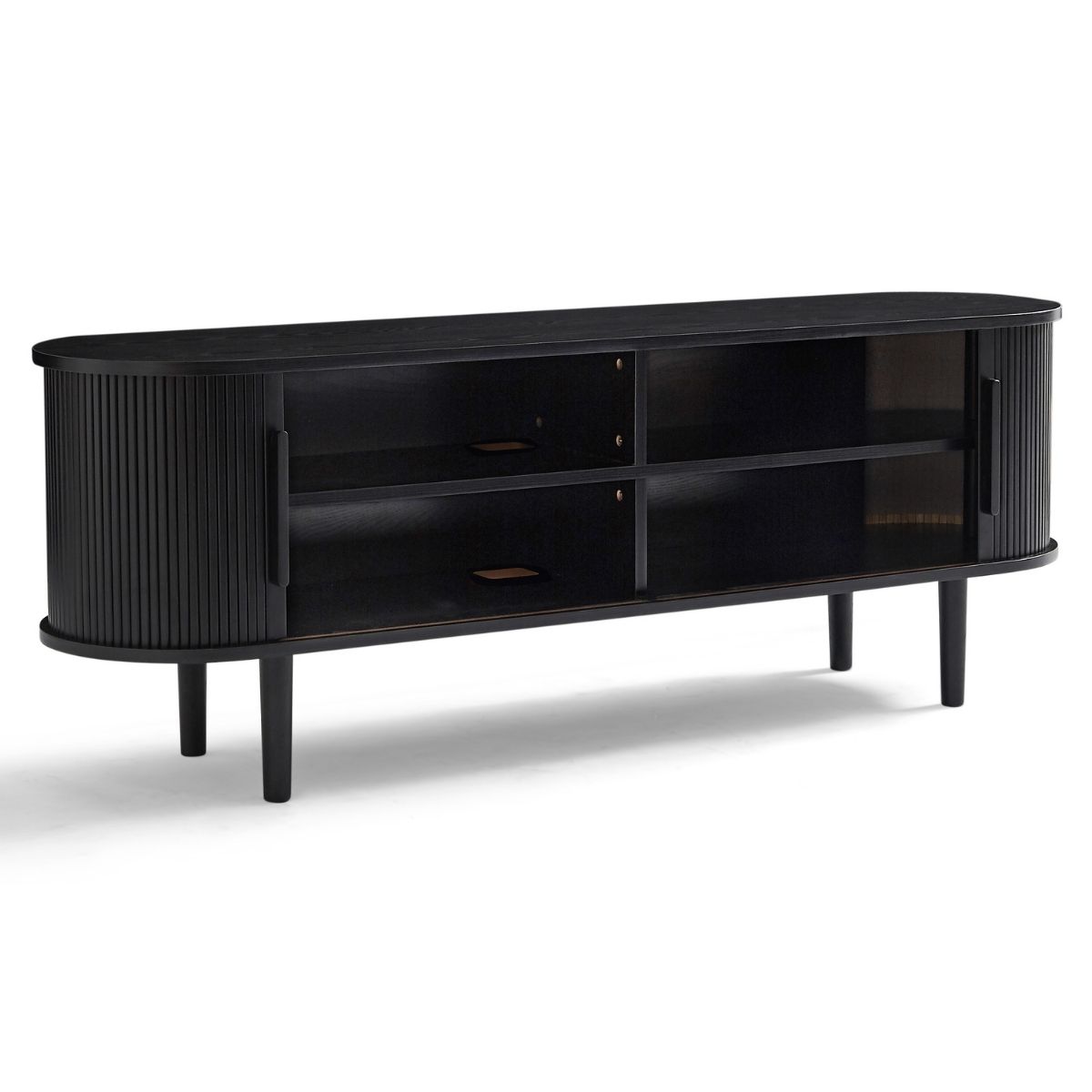 Kate Black Column TV Stand 160cm