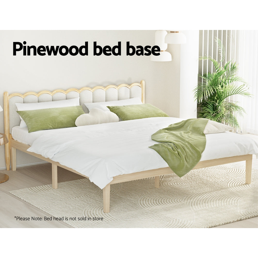 BRUNO Wooden Bed Frame - King Size