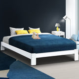 Jade White Timber Bed Frame Double Size