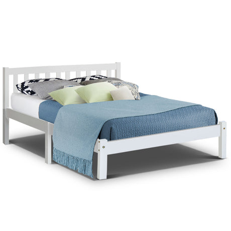 Sofie White Bed Frame Queen Size