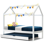 HOLY White Single Bed Frame