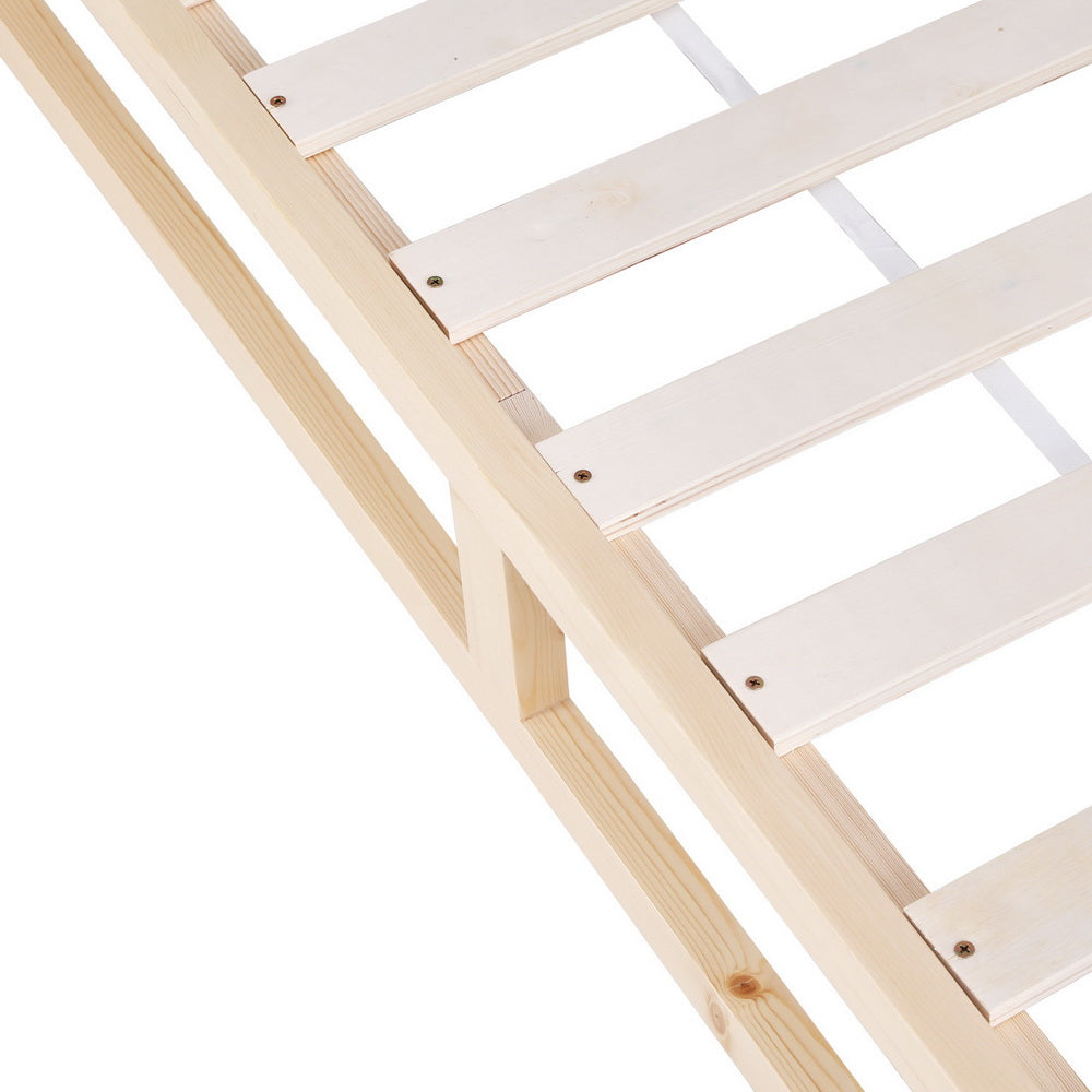 Bed Frame King Single Size Wooden White JADE