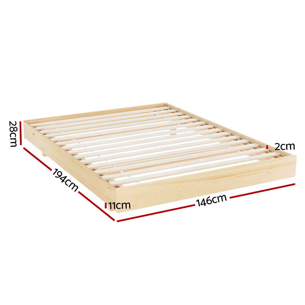 ODIN LED floating Single Bed Frame