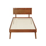 SPLAY Walnut Single Bed Frame