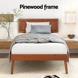 SPLAY Walnut Single Bed Frame