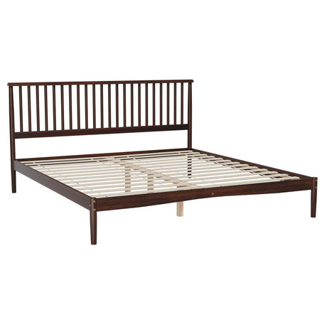 Bed Frame King Size Wooden Base Mattress Platform Timber Walnut VISE