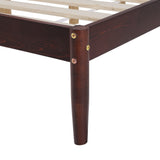 Bed Frame King Size Wooden Base Mattress Platform Timber Walnut VISE