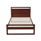 WITTON Walnut Bed Frame - King Single Size