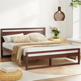 WITTON Walnut Queen Bed Frame