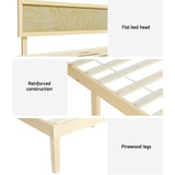 UMI Wooden Bed Frame Double Size